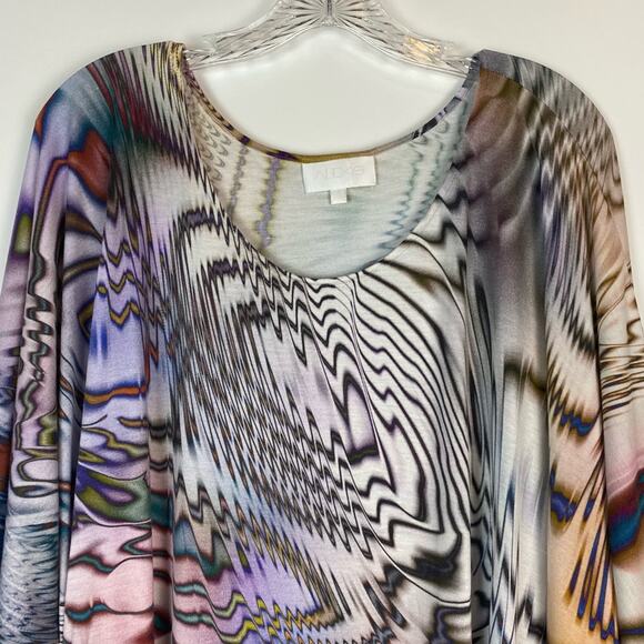 ALEXIS DOLMAN SLEEVE BLOUSE RAINBOW SAFARI SIZE XS RARE - Picture 4 of 9
